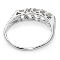 14ct White Gold 5 Stone Diamond Ring