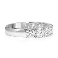 18ct White Gold 9 Stone Diamond Ring
