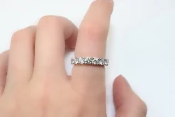 18ct White Gold 9 Stone Diamond Ring