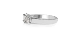 18ct White Gold 3 Stone Princess Cut Diamond Ring