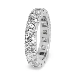 18ct White Gold All Round Diamond Band