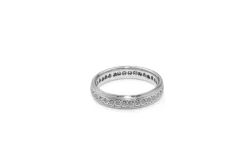 18ct White Gold All Round Diamond Band