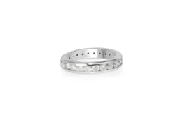 14ct White Gold All Round Diamond Band