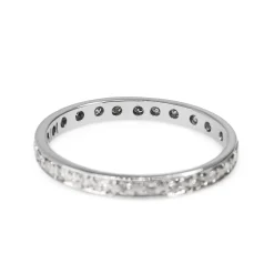 18ct White Gold All Round Diamond Band Ring
