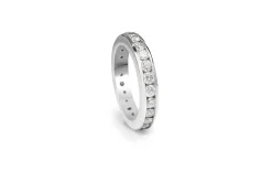 14ct White Gold All Round Diamond Band