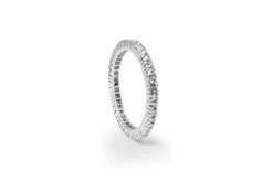 18ct White Gold All Round Diamond Band