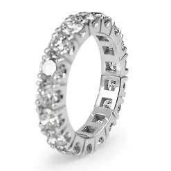 18ct White Gold All Round Diamond Band