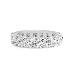 18ct White Gold All Round Diamond Band