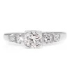 14ct White Gold and Palladium Diamond Ring
