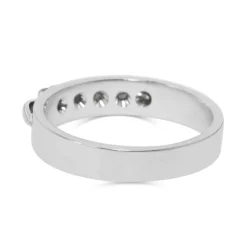 18ct White Gold and Palladium Vintage Diamond Ring