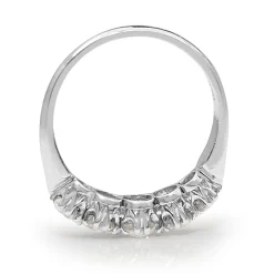 18ct White Gold Antique Style 5 Stone Diamond Ring