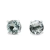 9ct White Gold Aquamarine Stud Earrings