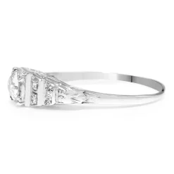 18ct White Gold Art Deco Diamond Ring