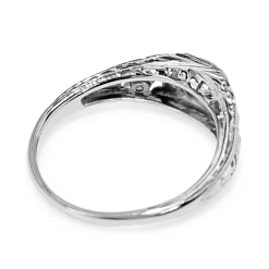 18ct White Gold Art Deco Diamond Ring