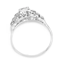 18ct White Gold Art Deco Diamond Ring