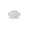 18ct White Gold Art Deco Old Cut Diamond Ring