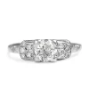 18ct White Gold Art Deco Old Cut Diamond Ring