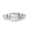 18ct White Gold Art Deco Old Cut Diamond Ring