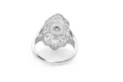 18ct White Gold Art Deco Old Cut Diamond Ring