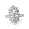 18ct White Gold Art Deco Replica Ring
