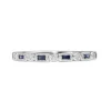 9ct White Gold Art Deco Style Sapphire and Diamond Ring