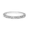 9ct White Gold Art Deco Style Baguette Diamond Band Ring