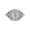 18ct White Gold Art Deco Style Diamond Ring