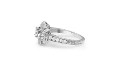 18ct White Gold Art Deco Style Diamond Ring