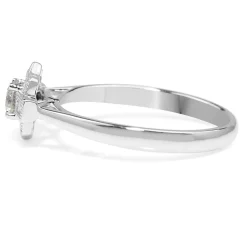 18ct White Gold Art Deco Style Diamond Ring