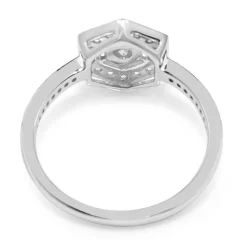 18ct White Gold Art Deco Style Diamond Ring