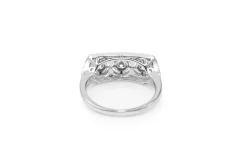 18ct White Gold Art Deco Style Ring