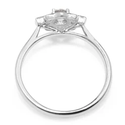 18ct White Gold Art Deco Style Diamond Ring