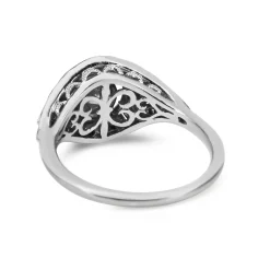 18ct White Gold Art Deco Style Diamond Ring
