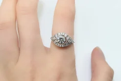 18ct White Gold Art Deco Style Diamond Ring