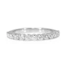 18ct White Gold Bezel Diamond Band Ring