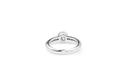 18ct White Gold Bezel Diamond Solitaire Ring