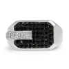 18ct White Gold Black and White Diamond Ring