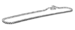 18ct White Gold Black Diamond Tennis Bracelet