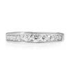 9ct White Gold Channel Set Graduated Diamond Band