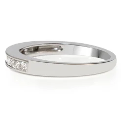18ct White Gold Channel Set Band