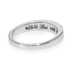 9ct White Gold Channel Set Graduated Diamond Band
