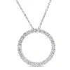 18ct White Gold Circle of Life Diamond Necklace
