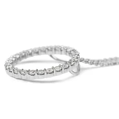 9ct White Gold Circle of Life Diamond Necklace