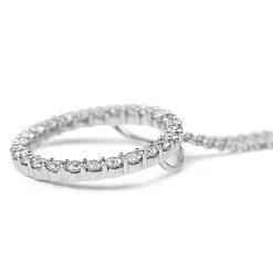 18ct White Gold Circle of Life Diamond Necklace