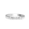 18ct White Gold .50ct 5 Stone Diamond Band Ring