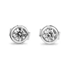 9ct White Gold .30ct Bezel Diamond Stud Earrings