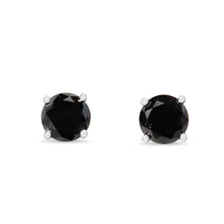 18ct White Gold 1.36ct Black Diamond Stud Earrings