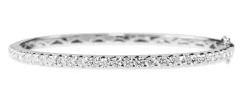 9ct White Gold 2.05ct Diamond Bangle