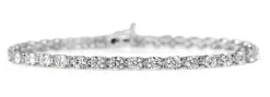 18ct White Gold 6.00ct Diamond Tennis Bracelet