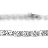 18ct White Gold 4ct Diamond Tennis Bracelet